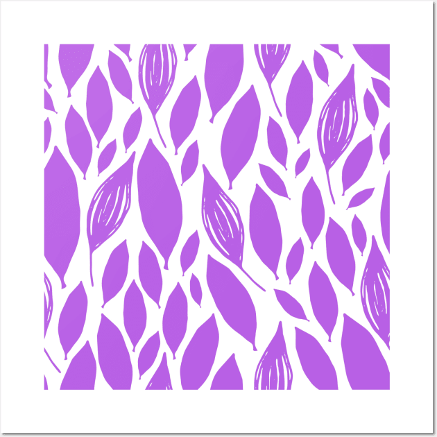 purple leaf like pattern Wall Art by Artistic_st